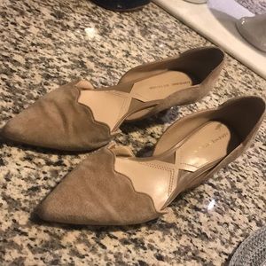 Nude Suede Heels-Office Perfect!